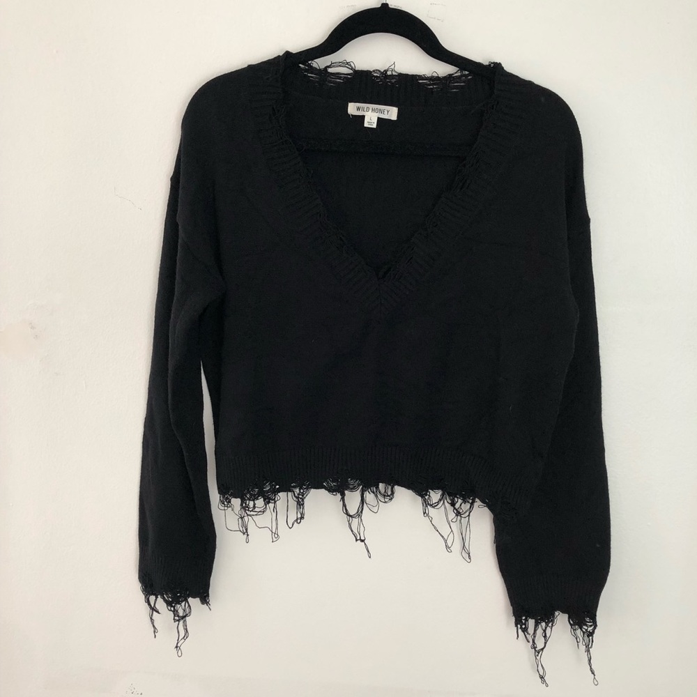 Wild Honey by Honey Punch Relaxed V-Neck Sweater